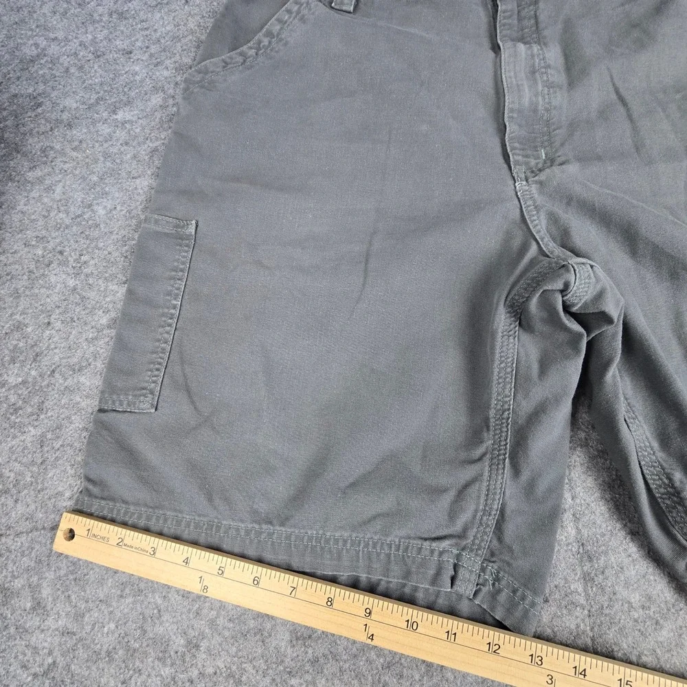 Carhartt Mens B147 FAT Gray Canvas Carpenter Workwear Shorts Original‎ Fit Sz 42